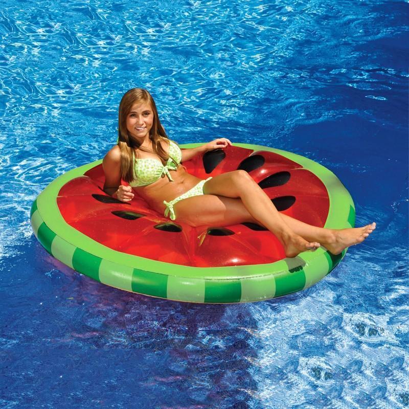 Inflatable watermelon float pool toy inflatable floating bed