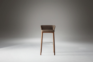 Taburete de <span class=keywords><strong>Bar</strong></span> Italiano de Lujo, Silla de <span class=keywords><strong>Bar</strong></span> de Cuero de Silla de Montar, Taburete Alto Simple con Respaldo para Hotel, Silla de <span class=keywords><strong>Bar</strong></span> de Diseño - Product Image 2