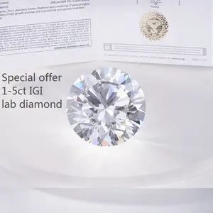 Großhandel Labor gewachsen Diamante 1ct 2ct 3ct 4ct 5ct Schnitt DEF VS VVS aus gezeichnete geschnittene weiße Farbe lose künstliche Diamant