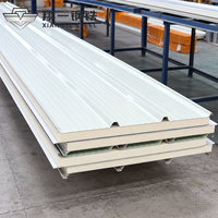 Panneaux sandwich en PU pour l'isolation des murs de chambre froide, panneaux isolants thermiques pour bâtiments industriels