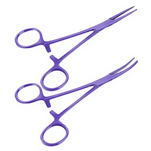 Pinzas Hemostáticas de Acero Inoxidable, Rectas y Curvas, Pinzas de Perforación, Pinza Hemostática Quirúrgica - Product Image 3