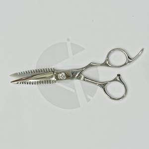 Ciseaux à cheveux en acier inoxydable pour barbier, 6,5 pouces, ciseaux de coiffure de haute qualité, argent, outil de toilettage professionnel - Product Image 5