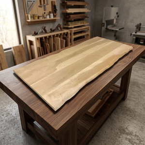 Solid <b>Oak</b> Custom Hand-Painted Countertops Vanity <b>Table</b> <b>Tops</b> for Unique Designs - Product Image 2