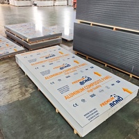 Panneau composite en aluminium massif blanc 1220x2440mm pour aménagements de magasins sur mesure