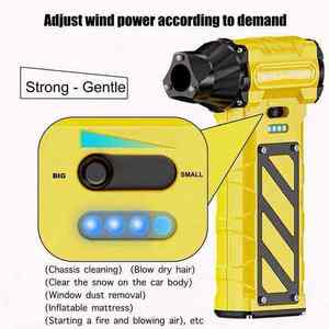 Portable <b>USB</b> Rechargeable Violent Turbo Fan High Speed Cordless Air Blower for <b>Keyboard</b> Cleaning Car Detailing and Outdoor Use - Product Image 3