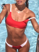 Mode Badmode & Strandkleding Bloemenprint Custom Bikini Set Vrouwen Driehoek Halter Merk Badpak