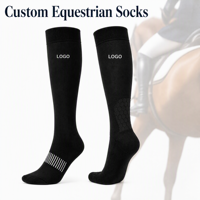 Chaussettes d'équitation techniques de haute qualité, respirantes, en maille nid d'abeille, avec logo personnalisé, compression performante
