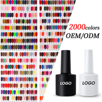 Vernis à ongles Nail Factory crée sa propre marque de vernis gel, 3000 couleurs, vernis gel professionnel personnalisé de haute qualité