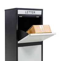 Boîte à colis extérieure grande capacité, étanche, en métal et acier, boîte aux lettres autoportante, boîte de livraison intelligente pour colis