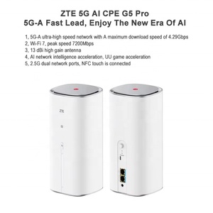 ZTE 5G AI CPE G5 Pro MC8512 WiFi 7 BE7200 Router Dual 2.5G <b>Ethernet</b> Ports NFC 5G <b>Wireless</b> WiFi Sim Modem 4.29ps 256 Users - Product Image 4