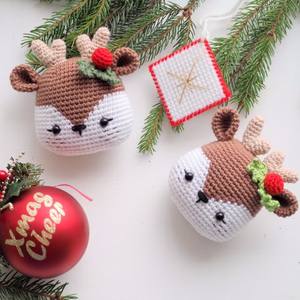 Fábrica personalizada <span class=keywords><strong>de</strong></span> ganchillo regalo <span class=keywords><strong>de</strong></span> Navidad adornos colgantes decorativos Amigurumi Navidad ciervo <span class=keywords><strong>muñeco</strong></span> <span class=keywords><strong>de</strong></span> <span class=keywords><strong>nieve</strong></span> <span class=keywords><strong>de</strong></span> punto regalos <span class=keywords><strong>de</strong></span> vacaciones - Product Image 3