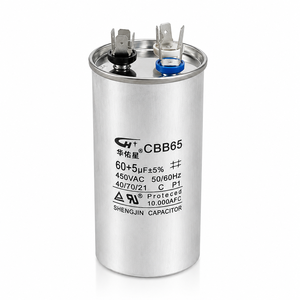 <span class=keywords><strong>Condensateur</strong></span> de démarrage de moteur AC HUAYOUXING CBB65 45+5uF 370-630VAC, boîtier en aluminium 50x85/100/125mm pour compresseur de climatiseur - Product Image 1