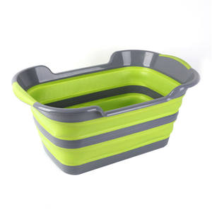 <span class=keywords><strong>Cubo</strong></span> de lavado portátil plegable de silicona TPR para el hogar, cesta de plástico plegable para almacenamiento de <span class=keywords><strong>ropa</strong></span> <span class=keywords><strong>sucia</strong></span> - Product Image 2