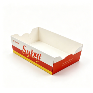 Boîte à hamburger en papier kraft avec logo personnalisé imprimé, boîte d'emballage <span class=keywords><strong>alimentaire</strong></span> en <span class=keywords><strong>carton</strong></span> biodégradable jetable avec design gratuit - Product Image 4