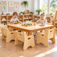 Ensemble de tables Montessori pour la maternelle, mobilier en bois pour la crèche, aménagement de salle de classe pour la maternelle, la garderie et les tout-petits