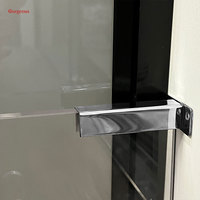 Conector de Acero Inoxidable para Puerta de Ducha, Abrazadera de Vidrio para Baño, 90 y 180 Grados, Abrazadera para Esquina de Ducha