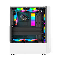 SNOWMAN Ventes chaudes Prix bas Boîtiers PC pour ordinateur de jeu ATX Super Gaming avec verre trempé