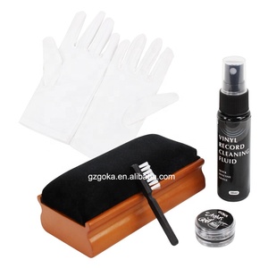 Kit d'entretien pour disques vinyles Goka Unique, petite brosse pour platine <span class=keywords><strong>vinyle</strong></span>, brosse en velours pour le nettoyage - Product Image 1