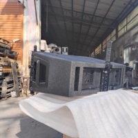 Penjualan laris harga pabrik profesional kayu pasif Speaker kabinet HDL210 dobel 10 inci 2 arah Line Array Speaker penutup