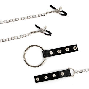 แหวนรัดอวัยวะเพศชายแบบคลิปหนีบ ของเล่นทางเพศสำหรับผู้ใหญ่ สายรัดอวัยวะเพศชาย แหวนรัดเพิ่มความอึด แหวนรัดอวัยวะเพศชายแบบ BDSM อุปกรณ์เสริมทางเพศ - Product Image 5