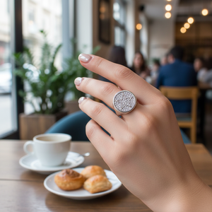 Anillo con emblema de estrella para mujer, joyería de plata de ley 925 turca hecha a mano, moda para mujer, joyería - Product Image 3