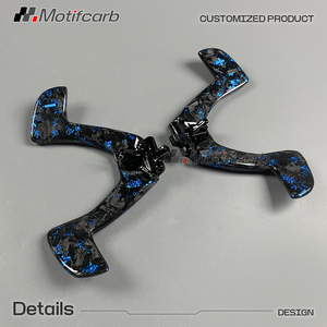 Volante de Fibra de Carbono Forjado Azul Personalizado para Dodge Ram 1500 TRX Rebel X Big Horn 4x4 2500 3500 2021-2026, Mejora del Interior - Product Image 5