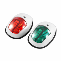 2 pièces Feux de positionnement LED 12V 24V pour bateau, lampe de signalisation marine, accessoires de yacht, feux de camion et remorque rouge et vert