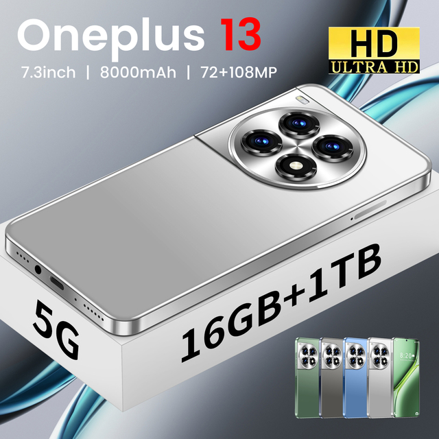 OnePlus13 5G Smartphone 7.3\" 108MP Camera Fast Battery CDMA LTE Cellular HD Screen
