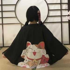 เสื้อคลุมกิโมโนลายการ์ตูนแมวกวักญี่ปุ่นแบบใหม่สำหรับผู้ใหญ่ทุกเพศ - Product Image 1