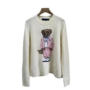 Suéter Coreano <span class=keywords><strong>de</strong></span> Algodón 100% para Mujer, Color Rosa, Cuello Redondo, Tejido Frontal, Estilo Americano, Colección Invierno - Product Image 5