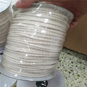 Cuerda trenzada de macramé, 5mm, 100% algodón, venta al por mayor