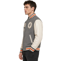 Veste de baseball varsity en cuir et laine vintage de haute qualité, avec logo personnalisé OEM XUFEI, pour homme, design graphique brodé.