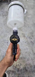 Pistola de Pulverización Neumática F75 de Acero Inoxidable Duradero, Cuerpo Cromado, Recubrimientos Acrílicos <span class=keywords><strong>para</strong></span> <span class=keywords><strong>Pintura</strong></span> Automotriz y de Barcos - Alta Atomización HVLP - Product Image 6