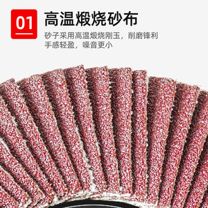 Flap Disc 100mm 6mm Thickness 1000k Grit Calcined Corundum Abrasive For <b>Angle</b> <b>Grinder</b> Sanding - Product Image 3