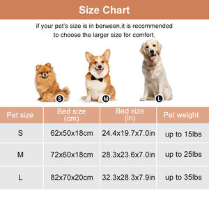سرير حيوانات أليفة شتوي مقاوم للماء من القطيفة والدنيم مع نمط حيواني للبيع بالجملة - Product Image 3