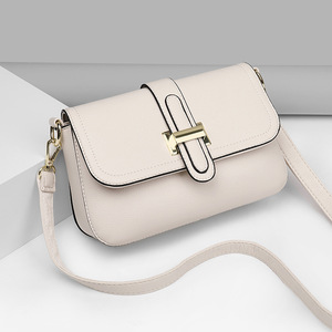 Nouvel article : Sacs à main en PU pour femmes, sacs bandoulière de luxe en cuir uni, sacs à bandoulière personnalisables avec logo pour femmes, vente en gros - Product Image 3