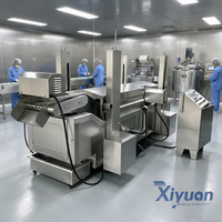 Machine industrielle automatique pour la friture de steaks de poulet enrobés, production personnalisable, traitement de la viande et de la friture en profondeur