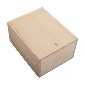 Bamboo Wood Box Pull Cover Gift Jewelry Receiving Packaging Box Different Shape Solid Wooden Box Handmade Photo Frame MDF Accept