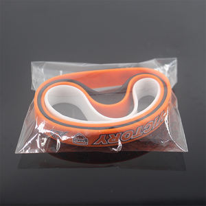 Orangegift 低价批发可调节尺寸硅胶腕带，橡胶腕带可定制印刷徽标文字 - Product Image 2