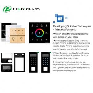 Panel de Vidrio Templado Sólido Personalizado de Alta Definición, Dureza Superficial 9H, Antihuellas para Sistemas de Control de Acceso Inteligente Facial - Product Image 6