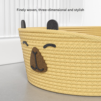 Lit pour chat en coton tissé, motif de chat de dessin animé, pour toutes les saisons - Lit confortable pour chats et chatons