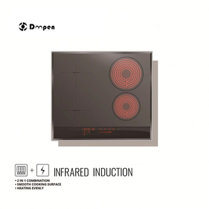 Placa de Inducción de Cuatro Quemadores con Control Táctil y Placa Vitrocerámica Eléctrica, Venta Directa de Fábrica, Placa Eléctrica Mixta con Infrarrojos - Product Image 1