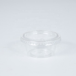 Gobelet à sauce biodégradable transparent en PLA écologique 2oz pour mariage - Product Image 1