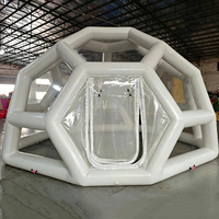 Dôme transparent en PVC, maison de bulles igloo pour les fêtes d'enfants, installation facile, marque JUNAO, garantie de 12 mois, capacité de 4 à 6 personnes