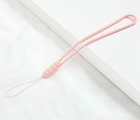 Lanière universelle unisexe écologique pour téléphone, clé USB, bouteille d'eau, pendentif porte-clés, avec sangle de poignet élastique en silicone antidérapante