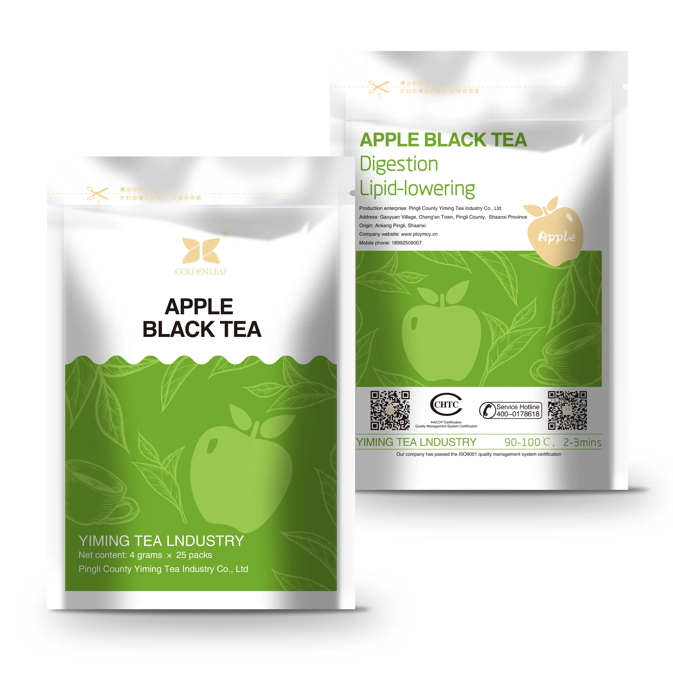 Organic Premium Tea In A Bag Custom Tea Bags Flavored Apple Sachets De The Food And Beverage Black Tea Bag Supplier Apple