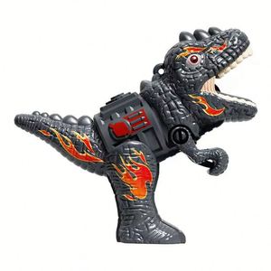 Éxito transfronterizo: Llavero colgante de dibujos animados para niños con diseño de dinosaurio tirano triangular flameante, con encendido por pulsación, juguete antiestrés - Product Image 6