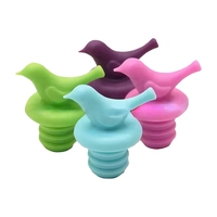 Bouchon de vin en silicone réutilisable Bouchon de bouteille de vin Little Bird Joint étanche Bouchon en silicone Bouchon de bouteille avec couvercle