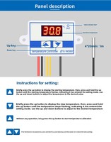 Régulateur de température de température de haute précision ZFX-W3007 contrôleur d'affichage à LED numérique pour batterie au Lithium 12V 60V capteur 1m