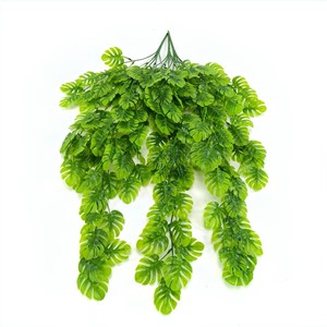 Kim Riley Monstera Deliciosa Artificial Vine Green <b>Wall</b> Hanging Plant <b>Decor</b> for Indoor Outdoor Use 69-Order Turtle Shell <b>Leaf</b> - Product Image 3